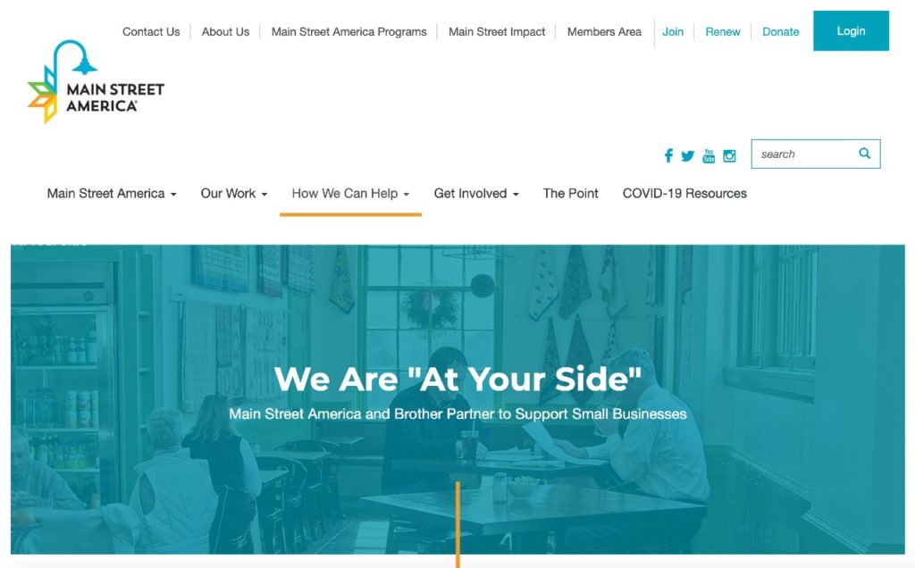Header for At Your Side grant program.