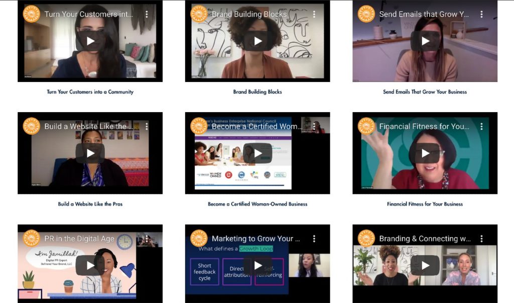 Business education webinar video embeds.